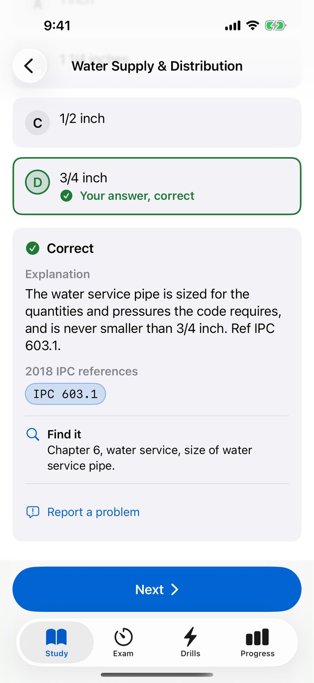 A practice answer with explanation and code citation