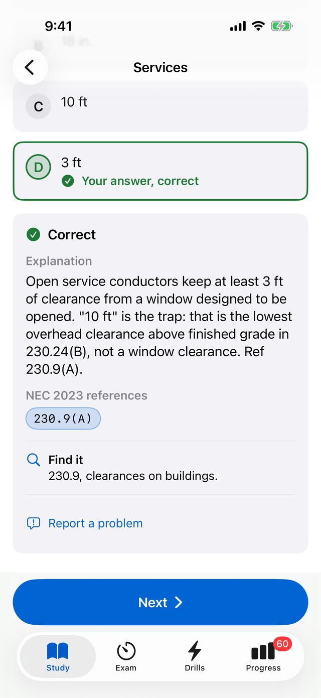 A practice answer with explanation and code citation